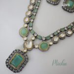 Polki Kundan Victorian Long Necklace - Image 3