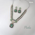 Polki Kundan Victorian Long Necklace - Image 6