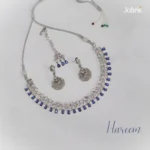 CZ Silver Necklace Set