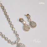 Uncut Polki Necklace Set - Image 2