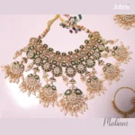 Kundan Meena Bridal Choker Set - Image 2
