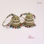 Zircon Hoops with Jhumki