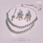 AD/ CZ Silver Necklace Set - Image 3