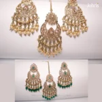 Zircon Earrings and Teeka - Image 3