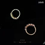 Sapphire Blue CZ Adjustable Ring - Image 3