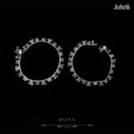 Kundan Silver Anklets Pair - Image 2