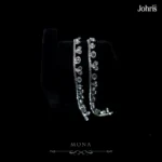 Kundan Silver Anklets Pair