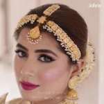 24k Gold Plated Kundan Matha patti - Image 4