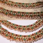 Multi Color Kundan Payal Pair - Image 3