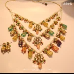 Long 3 Layered Kundan Maala - Image 2