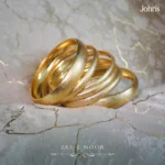 Gold Plated Matte Bangles